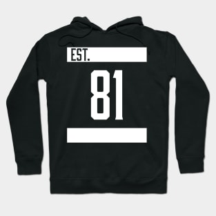 Est 81 White Hoodie